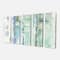 Designart - Blue Abstract Panel I - Geometric Canvas Art